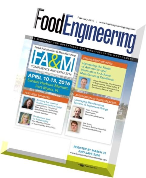 Food Engineering – February 2016