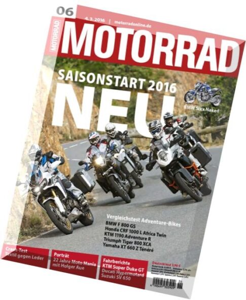 Motorrad Magazin — N 6, 4 Marz 2016