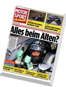 MOTORSPORT aktuell — 22 Marz 2016