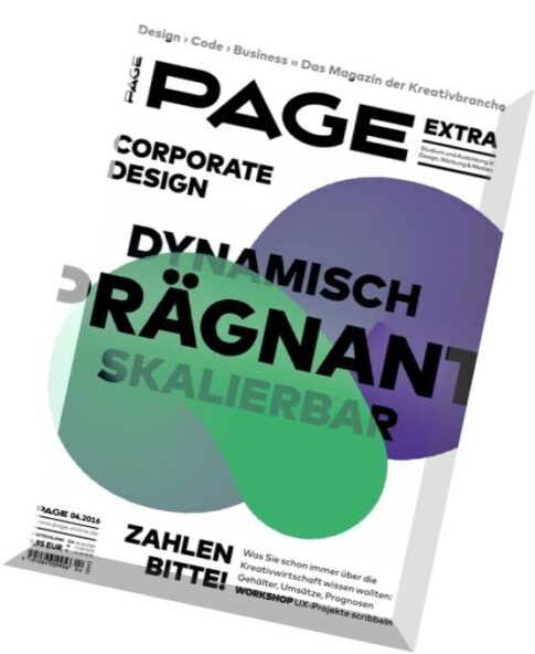 Page – Das Magazin der Kreativbranche April 2016