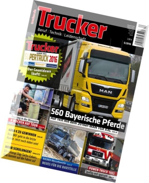 Trucker Fernfahrermagazin — Mai 2016