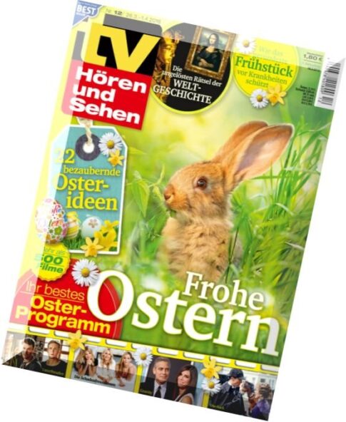 TV Horen und Sehen – 26 Marz 2016
