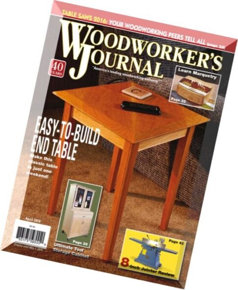 Woodworker’s Journal – March-April 2016
