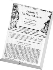 Zeitschrift fur Heereskunde – N 25-60