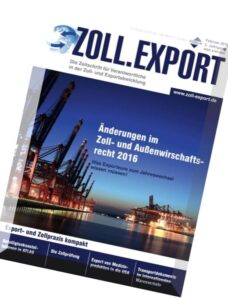 Zoll.Export – Februar 2016