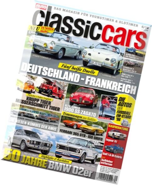 Auto Zeitung Classic Cars — Juni 2016