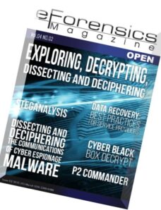 eForensics Open Exploring, Decryptinng, Dissecting and Deciphering — March 2015