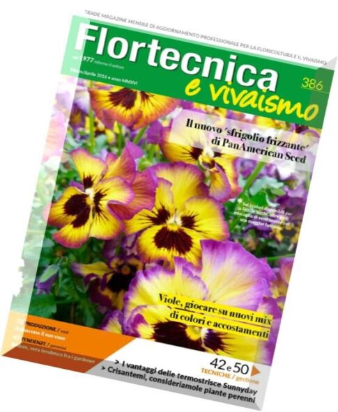 Flortecnica e Vivaismo – Marzo-Aprile 2016
