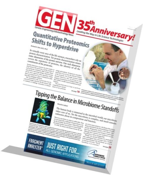 Genetic Engineering & Biotechnology News – 1 March 2016
