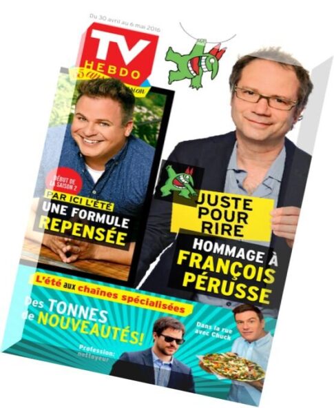 TV Hebdo – 30 Avril au 6 Mai 2016