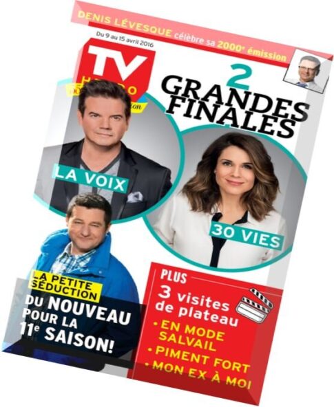 TV Hebdo – 9 au 15 Avril 2016
