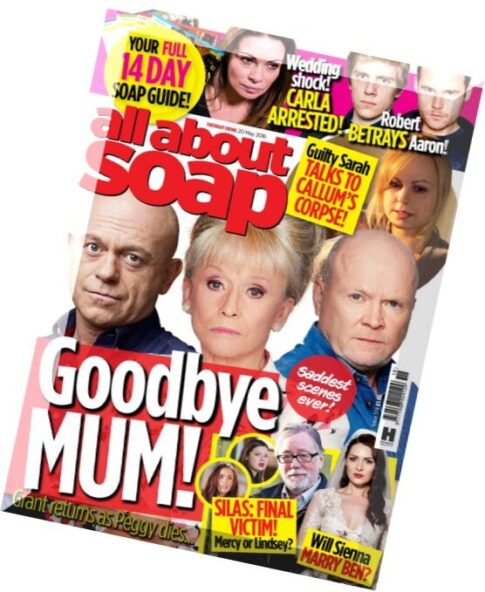 All About Soap UK — 13 May 2016