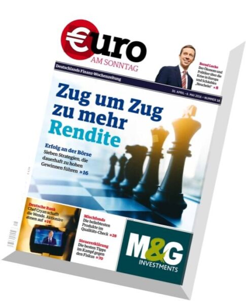 Euro am Sonntag – N 18, 30 April 2016