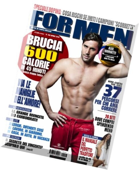 For Men Magazine – Aprile 2016