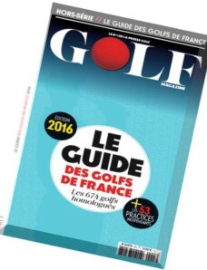 Golf magazine (Le Guide des Golfs de France) – 2016