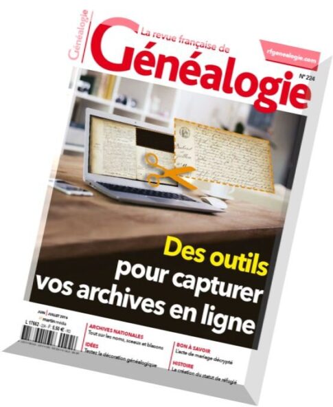 La Revue Francaise de Genealogie — Guin-Juillet 2016