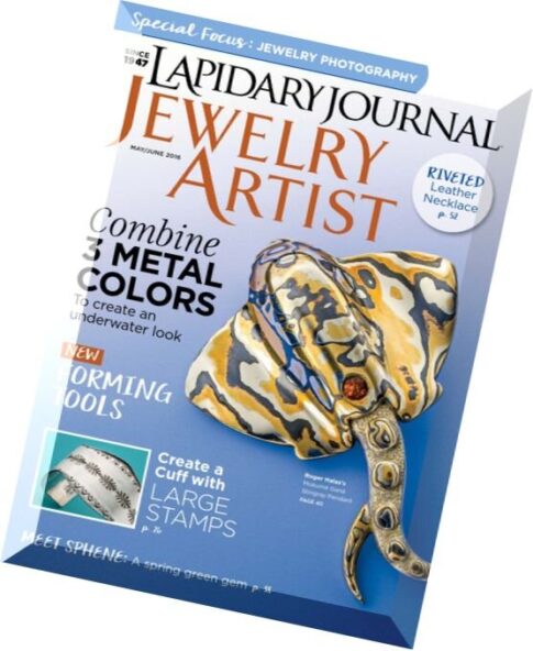 Lapidary Journal Jewelry Artist – May-June 2016