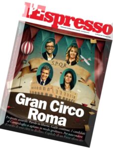 L’Espresso – 19 Maggio 2016