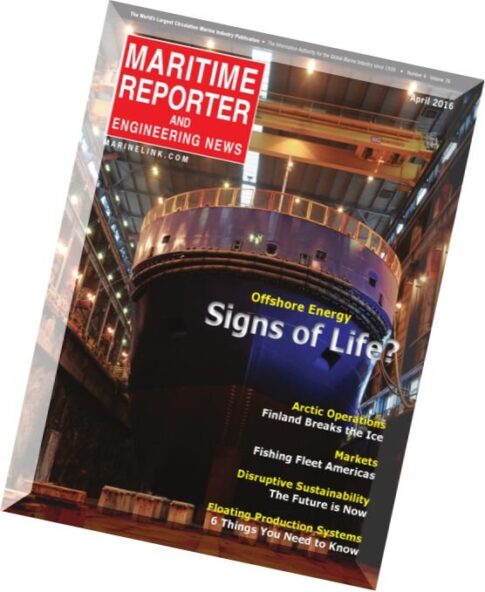 Maritime Reporter – April 2016