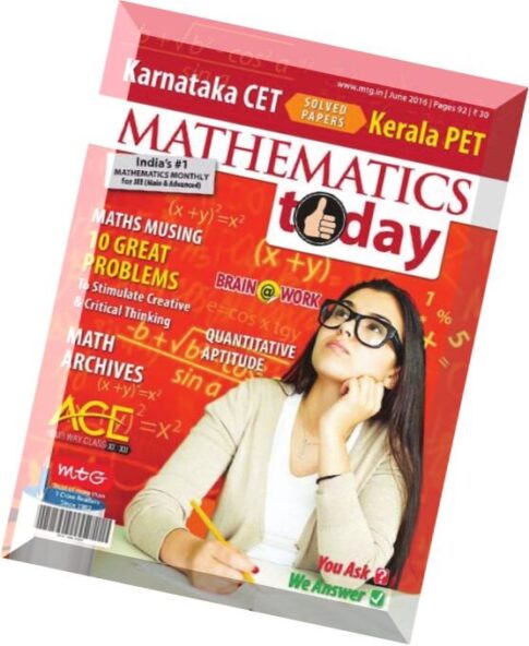 Mathematics Today — June 2016