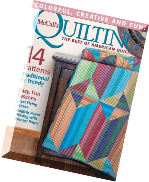 McCall’s Quilting — May-June 2016