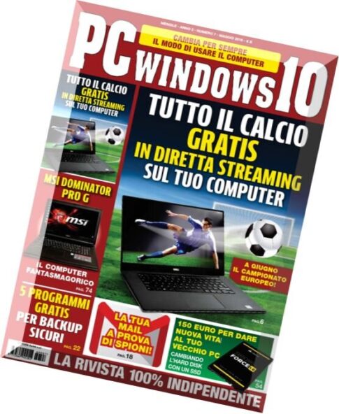 PC Windows 10 — Maggio 2016