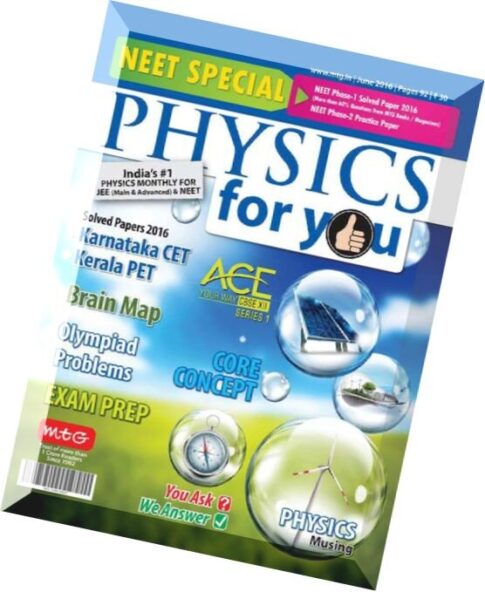 Physics For You — June 2016