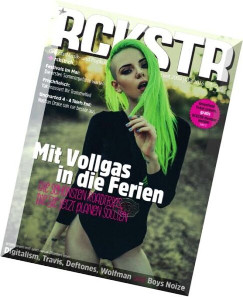 RCKSTR Magazine — Mai 2016