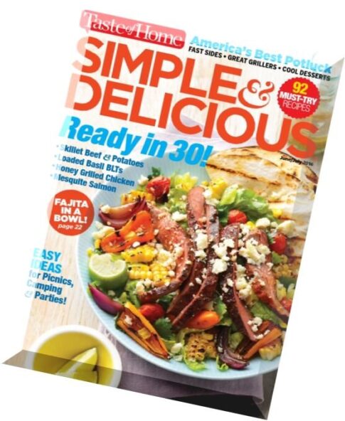 Simple and Delicious – June-July 2016