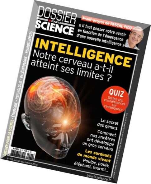 Dossier Pour La Science — Juillet-Aout-Septembre 2016