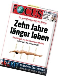 Focus Magazin – N 24, 11 Juni 2016