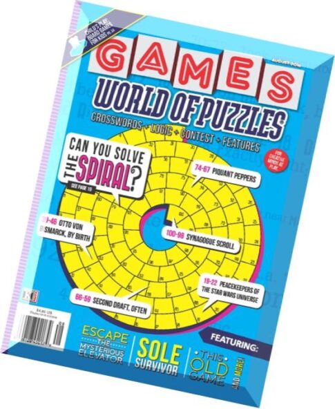 Games World of Puzzles — August 2016