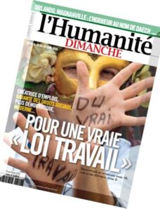 L’Humanite Dimanche – 16 au 29 Juin 2016
