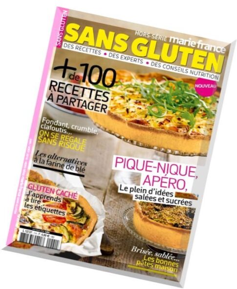 Marie France – Hors Serie Sans Gluten N 1 – Juillet-Aout 2016
