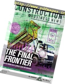 Construction Business News Middle East — August 2016
