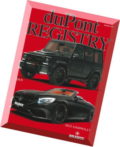 duPont REGISTRY — August 2016
