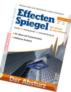 Effecten Spiegel – 14 Juli 2016