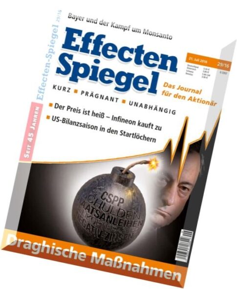 Effecten Spiegel — 21 Juli 2016