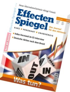 Effecten Spiegel — 7 Juli 2016