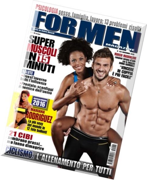 For Men Magazine — Novembre 2015