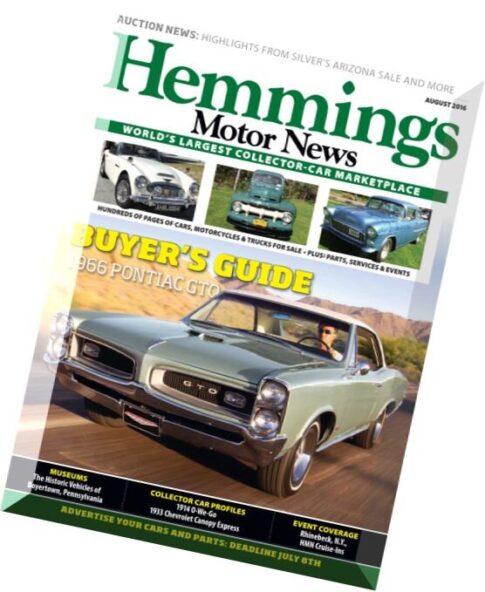 Hemmings Motor News – August 2016