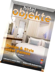 Hotel Objekte — Juli 2016