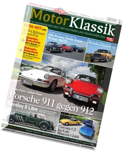 Motor Klassik — August 2016