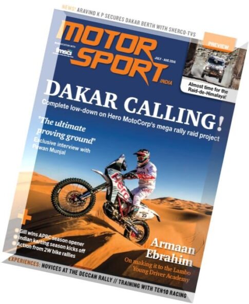 Motor Sport India – July-August 2016