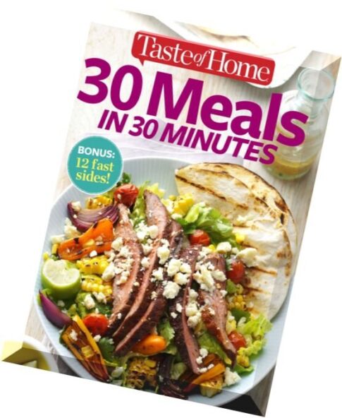 Taste Of Home – 30 Meals in 30 Minutes 2016