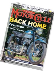 The Classic MotorCycle – August 2016