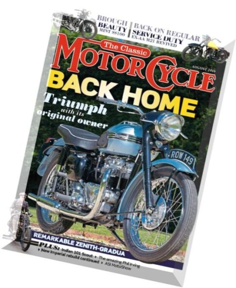 The Classic MotorCycle — August 2016