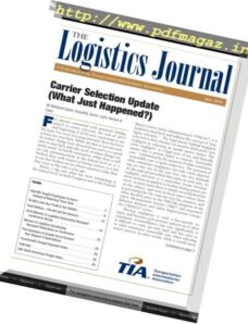 The Logistics Journal – June 2016