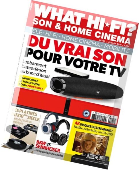 What Hi-Fi France – Juillet 2016