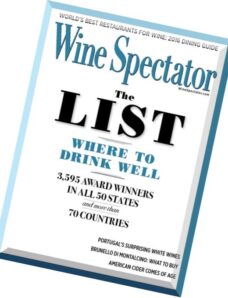 Wine Spectator – 31 August 2016